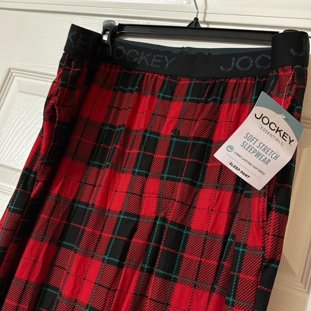 NWT Jockey red plaid Lounge Pants - Picture 4 of 8